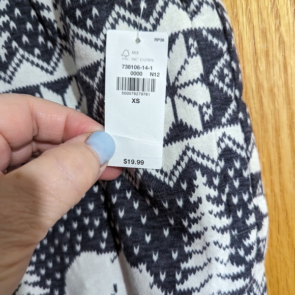 NWT xs Old Navy flannel pj's pajama pants - Picture 3 of 4